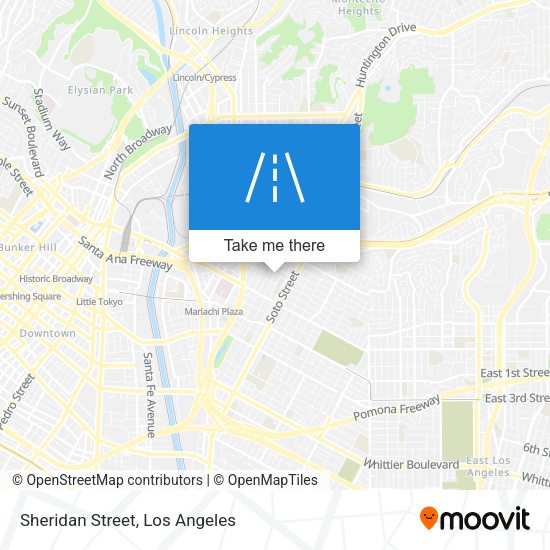 Sheridan Street map