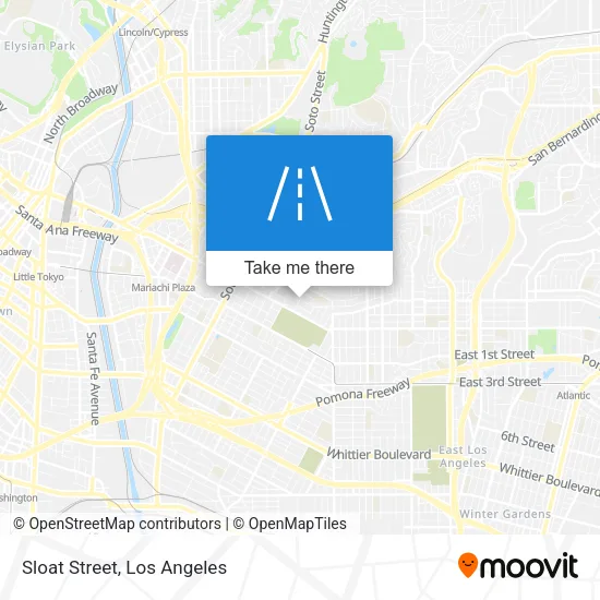 Sloat Street map