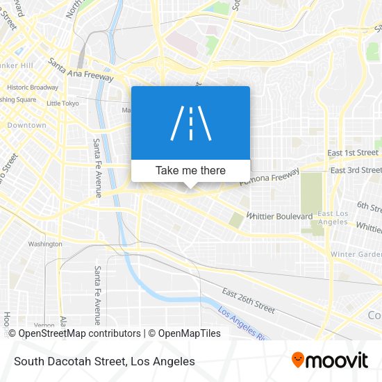 Mapa de South Dacotah Street