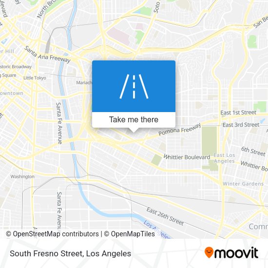 South Fresno Street map