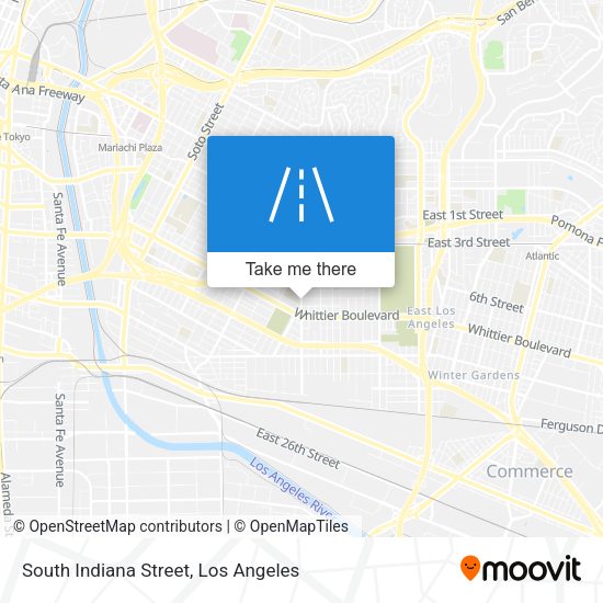 Mapa de South Indiana Street
