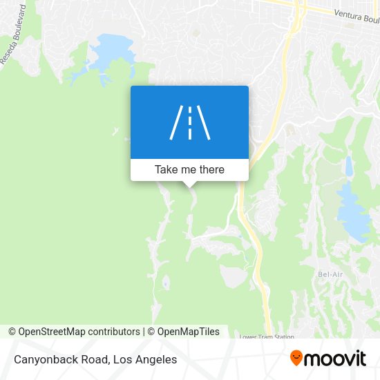 Canyonback Road map