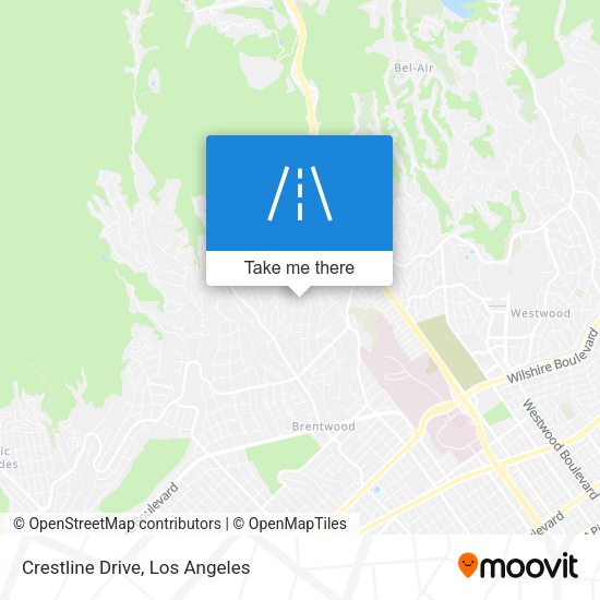 Crestline Drive map