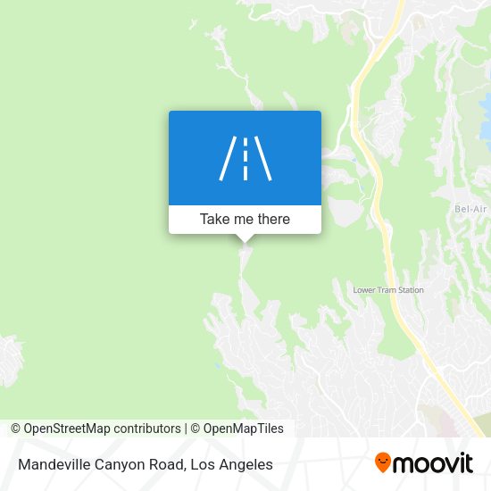 Mandeville Canyon Road map