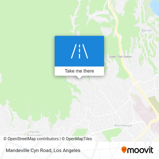 Mapa de Mandeville Cyn Road