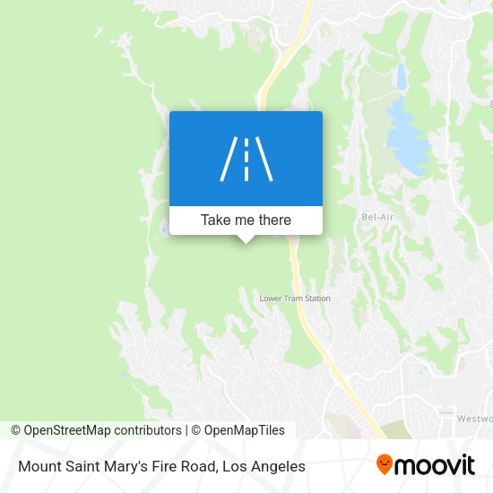 Mount Saint Mary's Fire Road map