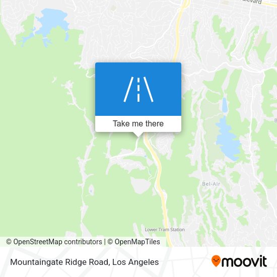Mountaingate Ridge Road map