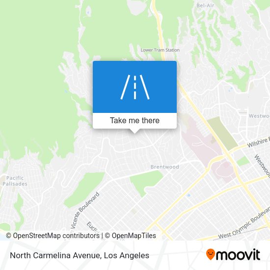 North Carmelina Avenue map