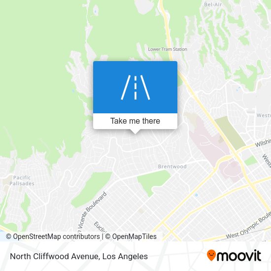 Mapa de North Cliffwood Avenue