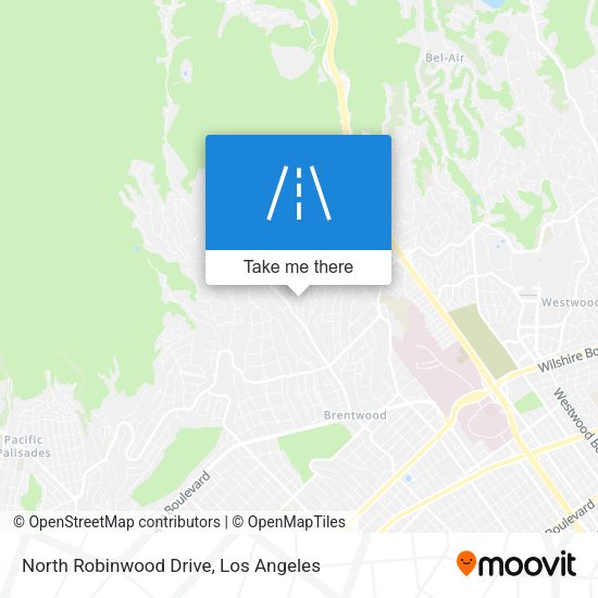 North Robinwood Drive map