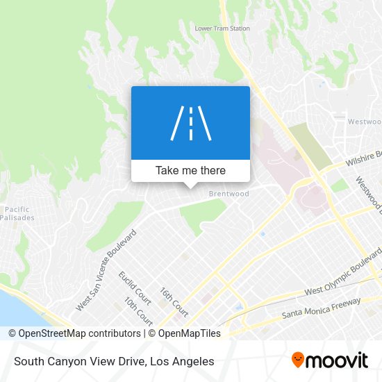 South Canyon View Drive map