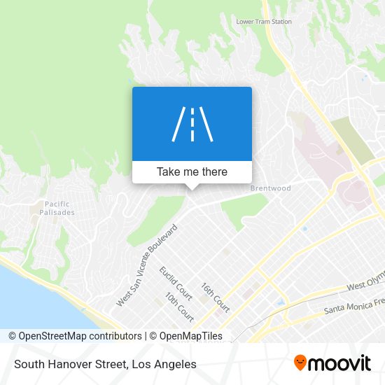South Hanover Street map