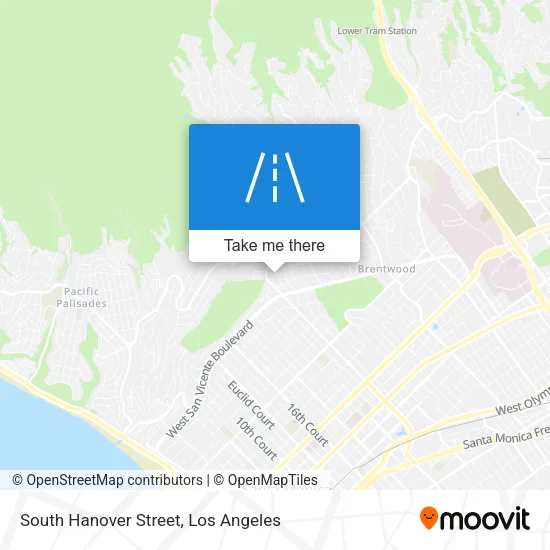South Hanover Street map