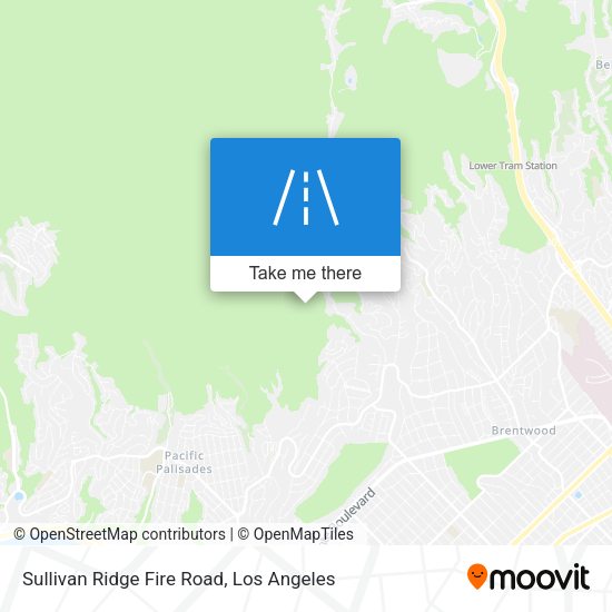 Sullivan Ridge Fire Road map