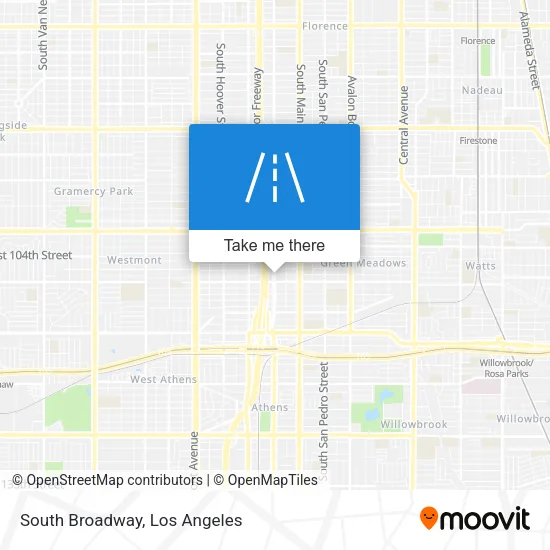 South Broadway map