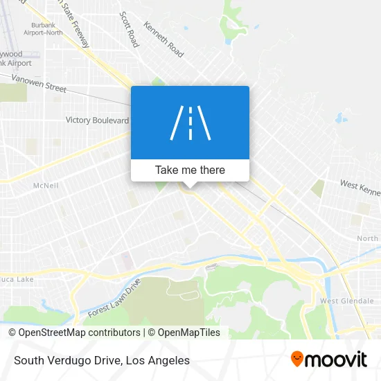 South Verdugo Drive map