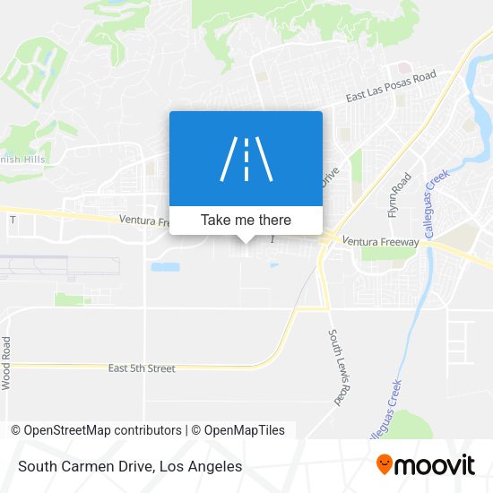 South Carmen Drive map
