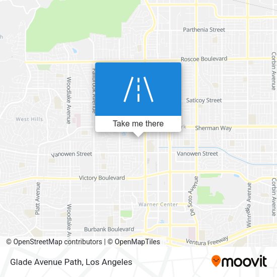 Mapa de Glade Avenue Path