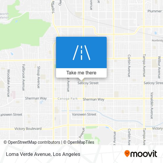 Loma Verde Avenue map