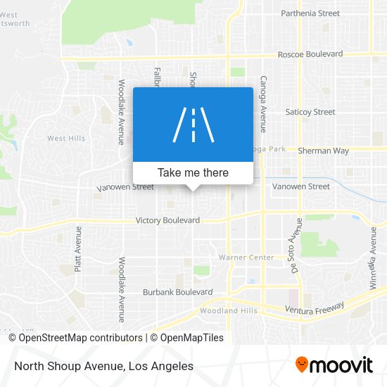 North Shoup Avenue map
