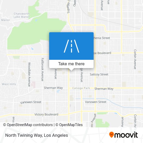 North Twining Way map