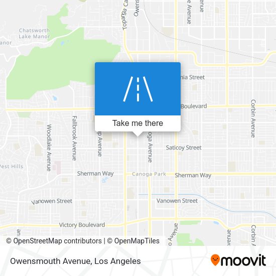 Mapa de Owensmouth Avenue