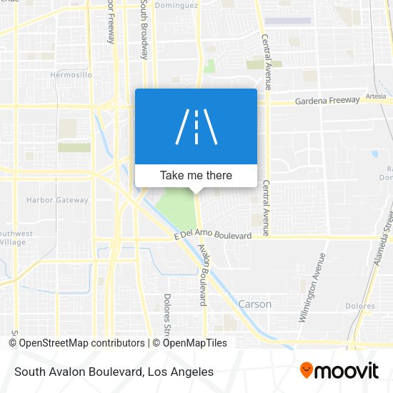 South Avalon Boulevard map