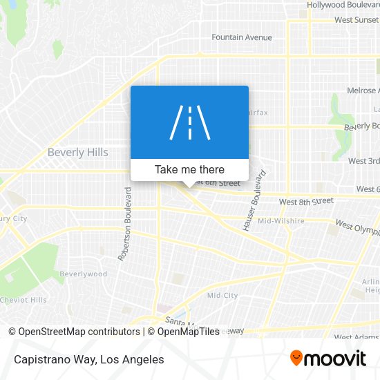 Mapa de Capistrano Way