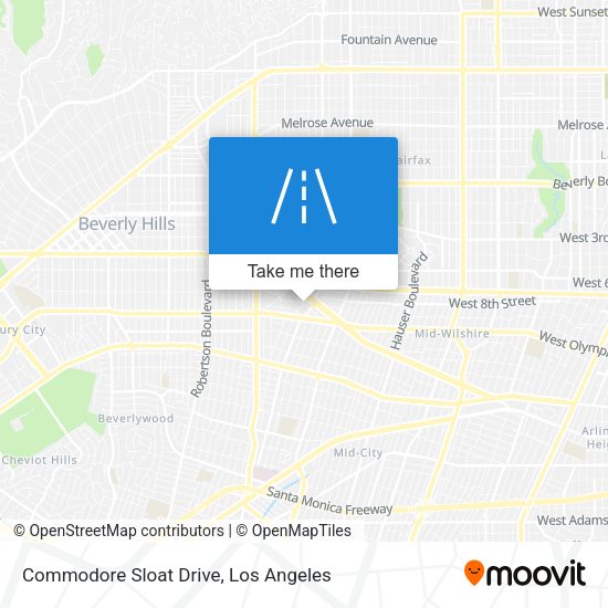 Commodore Sloat Drive map
