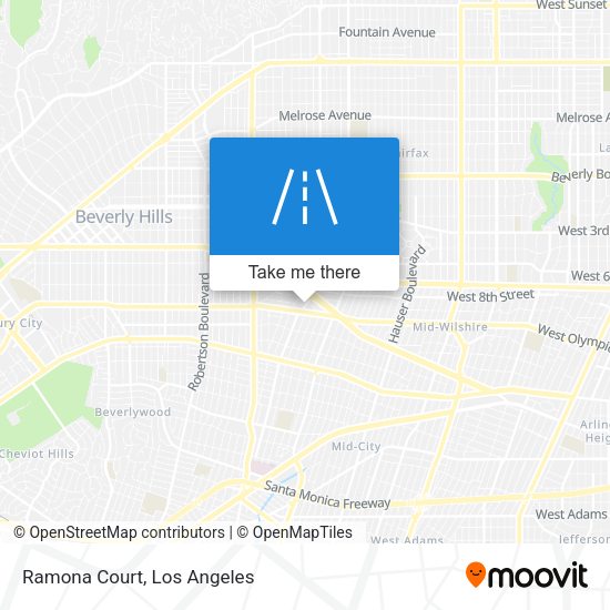 Mapa de Ramona Court