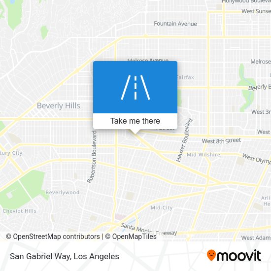 Mapa de San Gabriel Way
