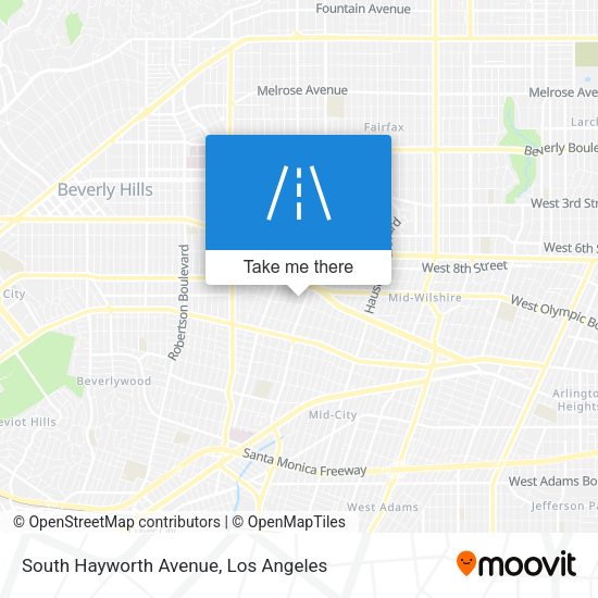 Mapa de South Hayworth Avenue