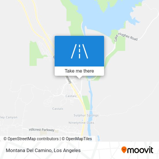 Montana Del Camino map