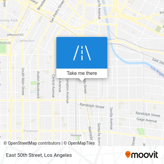 East 50th Street map
