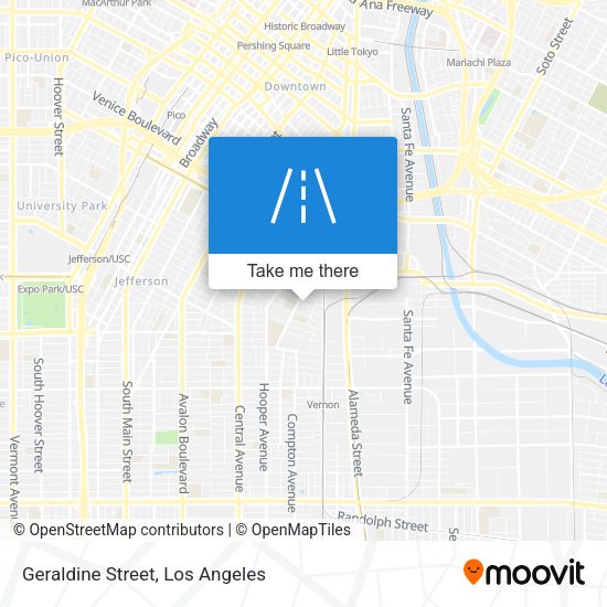 Geraldine Street map