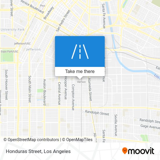 Mapa de Honduras Street