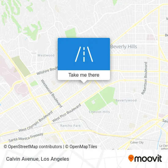 Calvin Avenue map