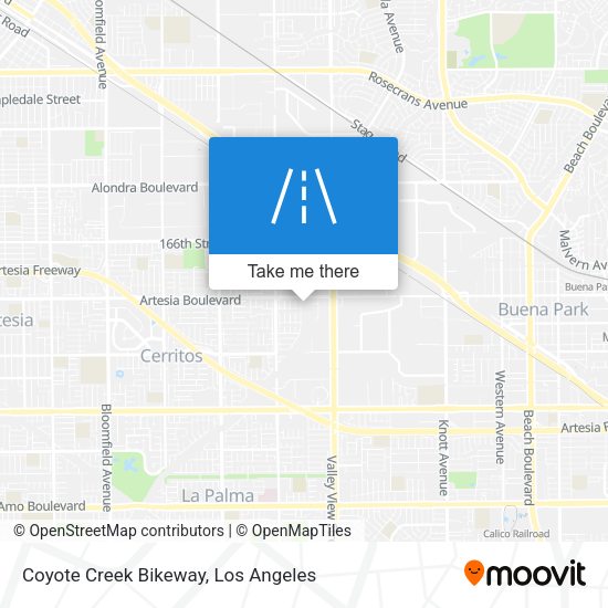 Coyote Creek Bikeway map