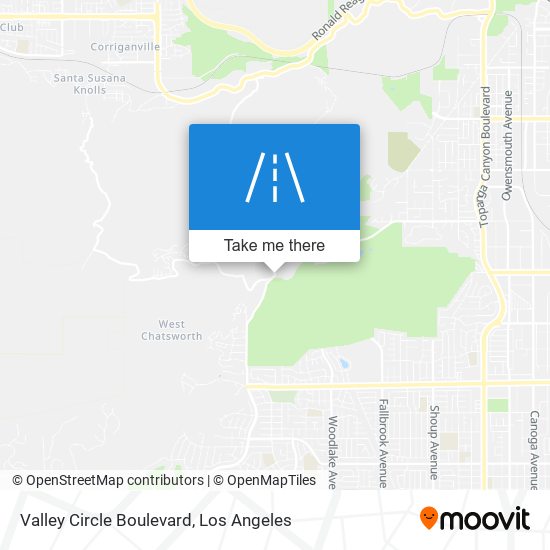 Mapa de Valley Circle Boulevard