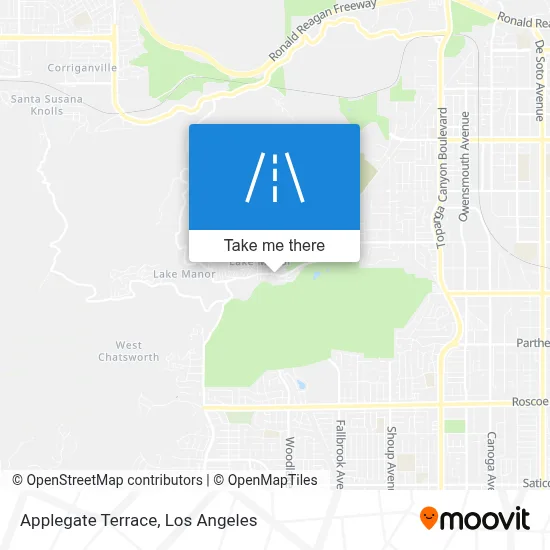 Applegate Terrace map