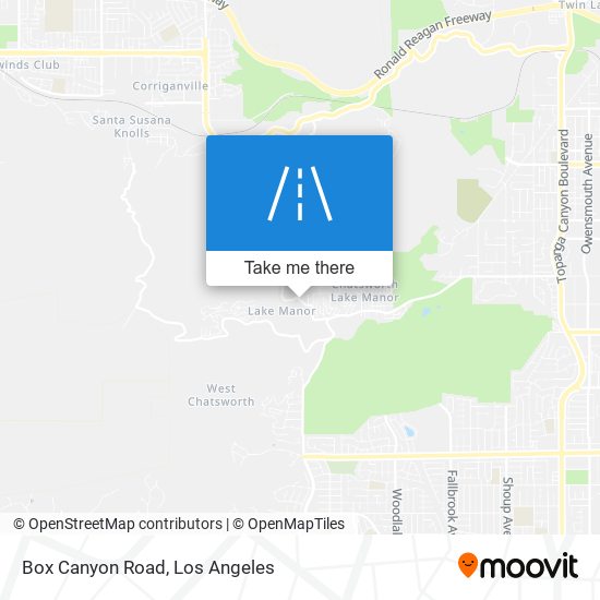 Mapa de Box Canyon Road