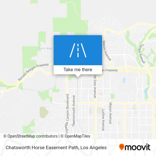Mapa de Chatsworth Horse Easement Path