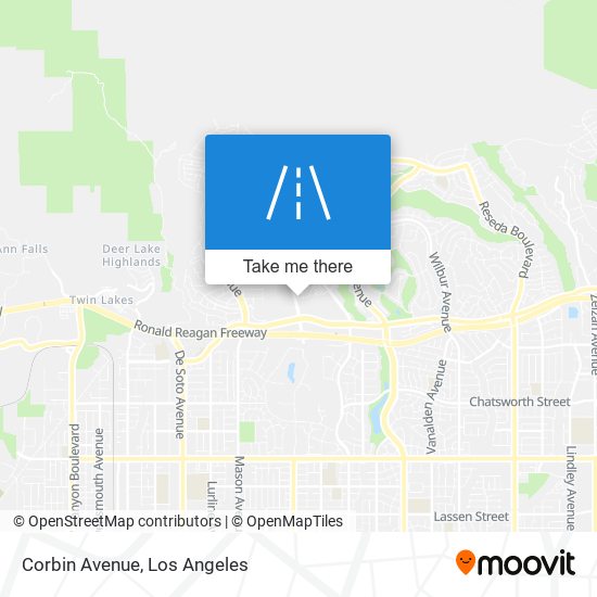 Mapa de Corbin Avenue