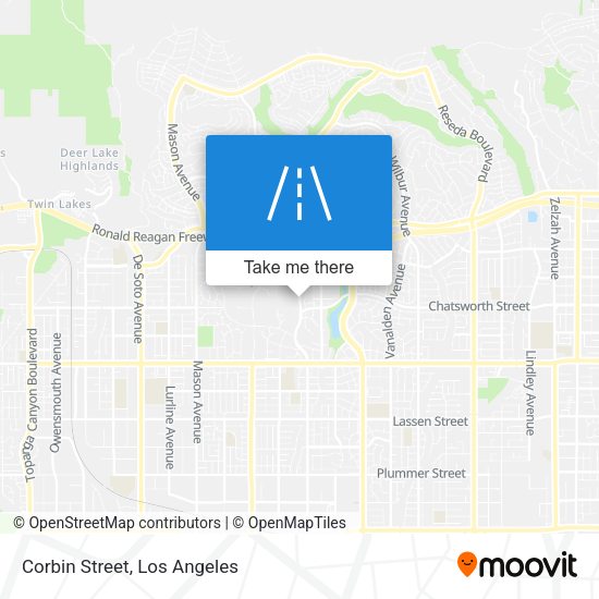 Mapa de Corbin Street