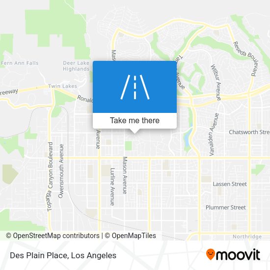Des Plain Place map