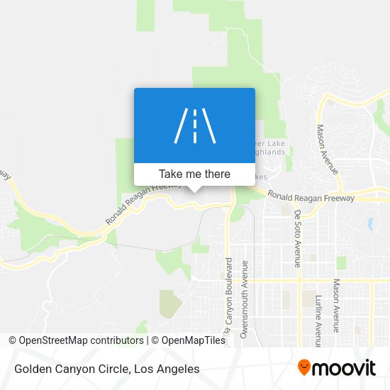 Golden Canyon Circle map