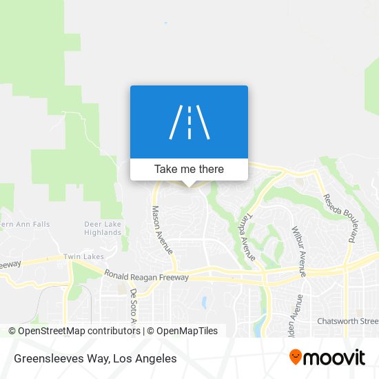 Greensleeves Way map
