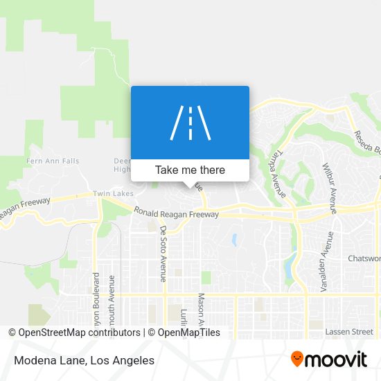 Modena Lane map