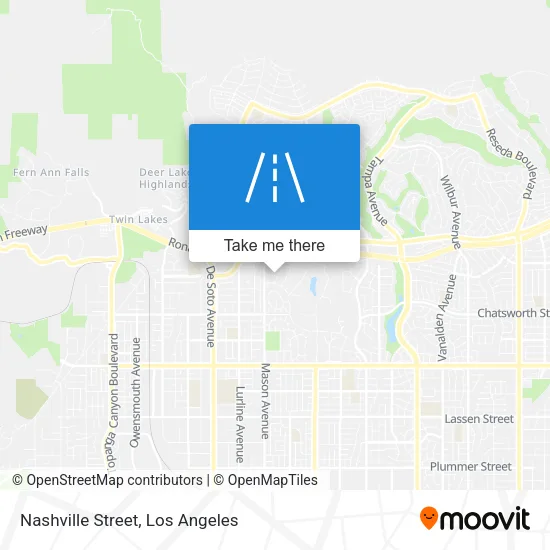 Nashville Street map
