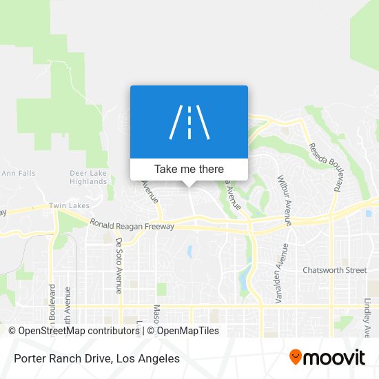 Porter Ranch Drive map